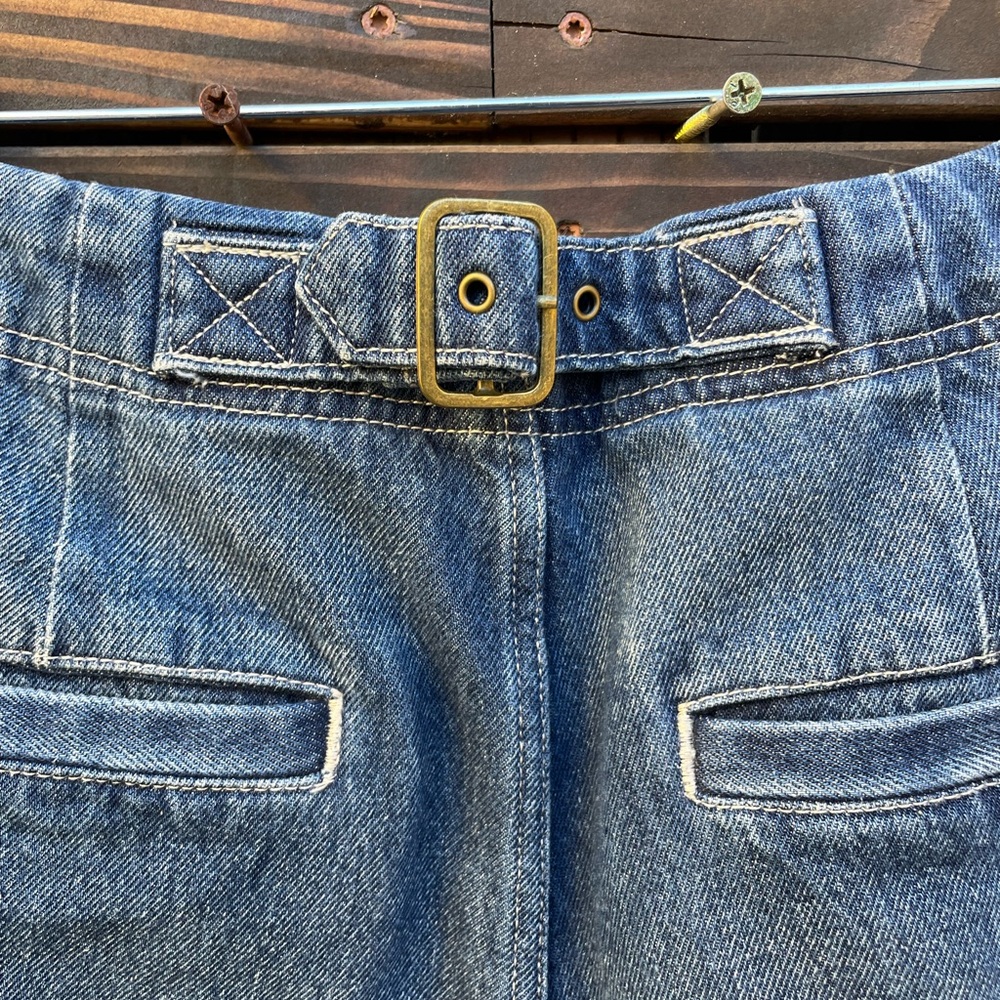 Pilcro Barrel Leg Denim Jeans - Dark Blue - Picture 4 of 7